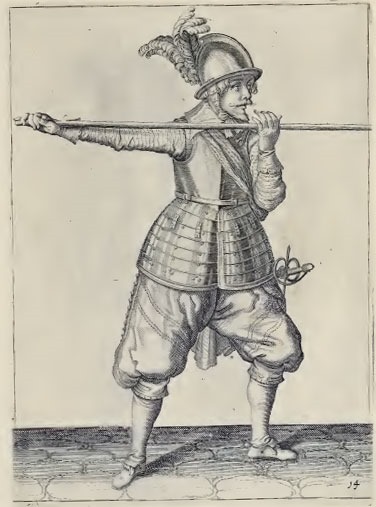 Pike Illustration from Jacob de Ghent's manual The exercise of armes for caliures, muskettes, and pikes 